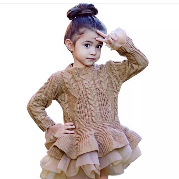 Other - Kids beige Sweater dress